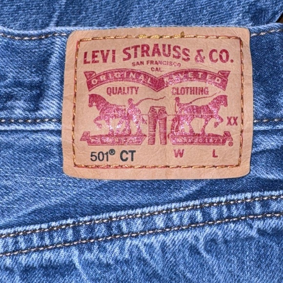 Levi’s 501 CT Medium Wash Jeans Women’s Tag Size 32 x 32 - Picture 11 of 14